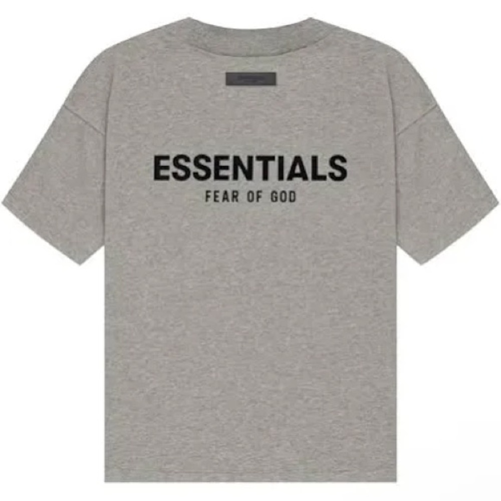 ESSENTIALS FEAR OF GOD Classic Short Sleeve Tee Dark Oatmeal - Size Small NWT‎